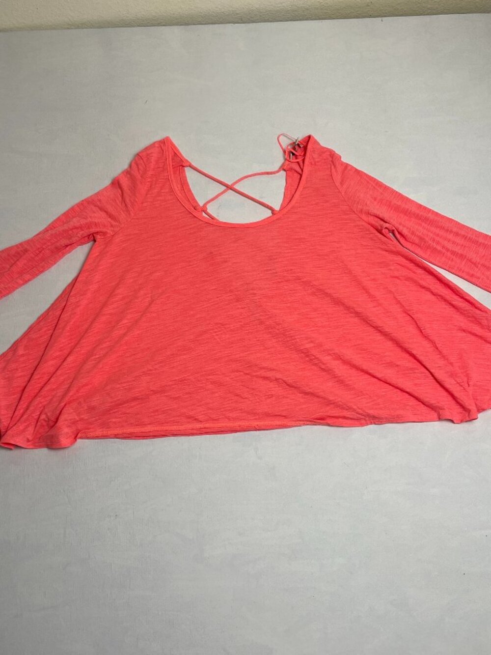 American Eagle, Womans, Pink, Crop Top, 3/4 Sleeve, Size XS TP